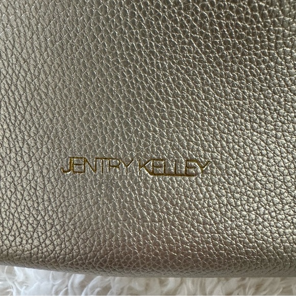 Jentry Kelley Knot Top Rose Gold Cosmetic Bag W/ Gold Chain Crossbody Strap NEW - Picture 10 of 11